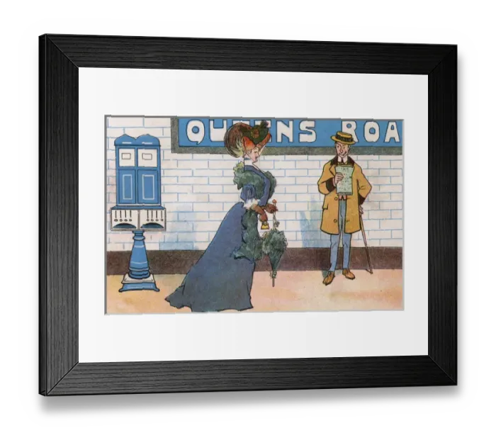 Framed Print : Platform of Queens Road Underground Station Framed Print : Platform of Queens Road Underground Station