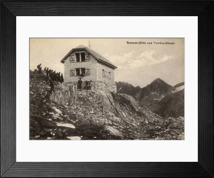 Framed Print : Switzerland - Rotondohutte and view toward the Ywerberhorner Framed Print : Switzerland - Rotondohutte and view toward the Ywerberhorner