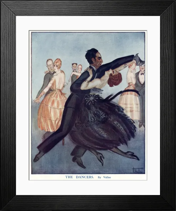 Framed Print : The Dancers by Vallee Framed Print : The Dancers by Vallee