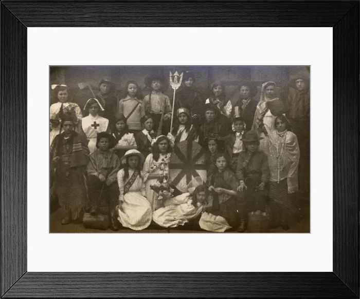 Framed Print : Children in Fancy Dress - Empire Day Framed Print : Children in Fancy Dress - Empire Day