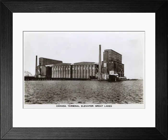 Framed Print : Canada - Great Lakes - Terminal Grain Elevator