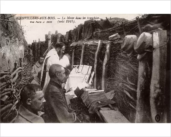 WW1 - Catholic Mass in the Trenches at Bienvillers-aux-Bois