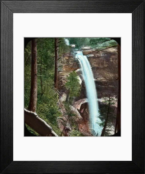 Framed Print : Unattributed waterfall - NY State, USA Framed Print : Unattributed waterfall - NY State, USA