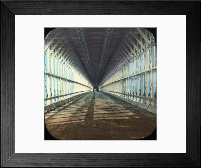Framed Print : Lower Deck of the Niagara Falls Suspension Bridge Framed Print : Lower Deck of the Niagara Falls Suspension Bridge