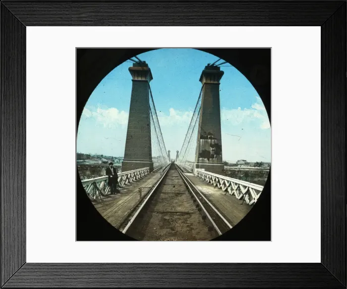 Framed Print : The Niagara Falls Suspension Bridge, USA Framed Print : The Niagara Falls Suspension Bridge, USA