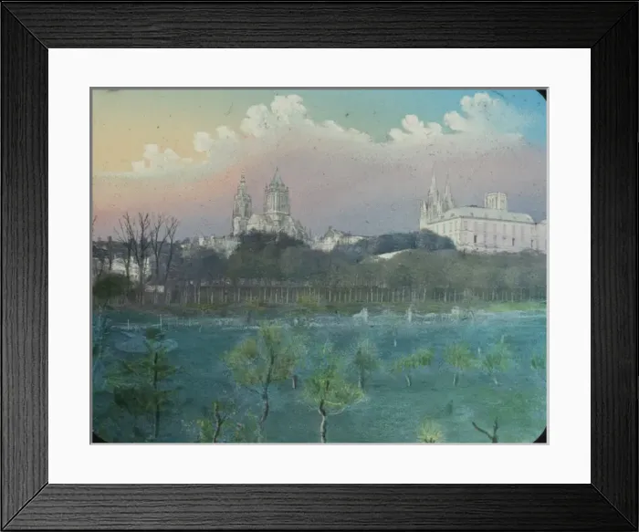 Framed Print : Courances from Station Framed Print : Courances from Station