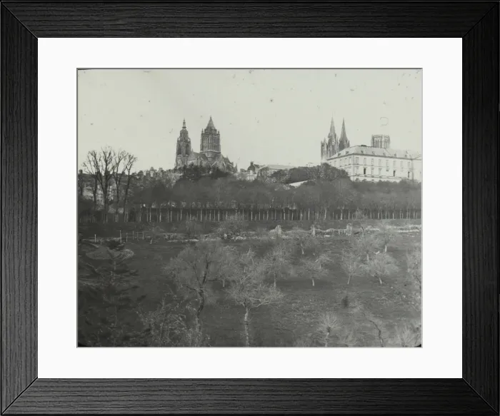 Framed Print : Coutances from station Framed Print : Coutances from station