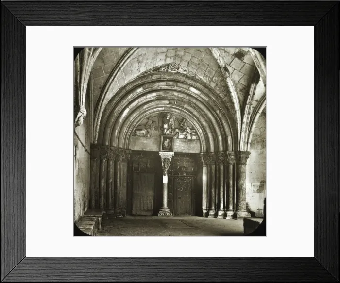 Framed Print : Tarragona Cloister Door