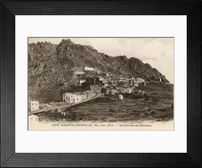 Framed Print : Sainte-Agnes near Menton, France - Alpes-Maritimes Framed Print : Sainte-Agnes near Menton, France - Alpes-Maritimes