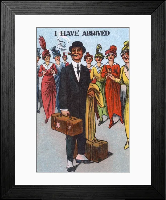 Framed Print : The man who won the lottery... I have arrived Framed Print : The man who won the lottery... I have arrived