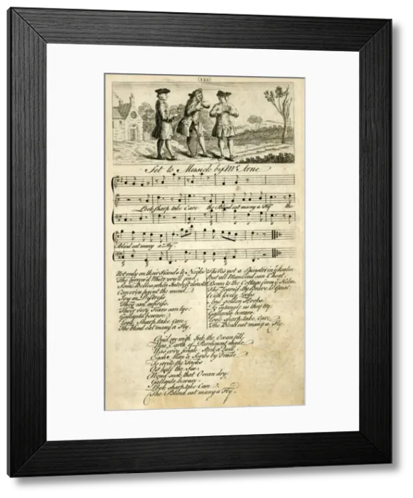 Framed Print : Song by Thomas Arne, Look sharp, take care Framed Print : Song by Thomas Arne, Look sharp, take care