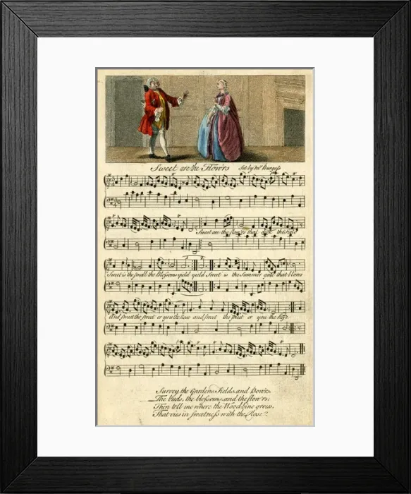 Framed Print : Song by Burgess, Sweet are the flow rs that deck the field Framed Print : Song by Burgess, Sweet are the flow rs that deck the field