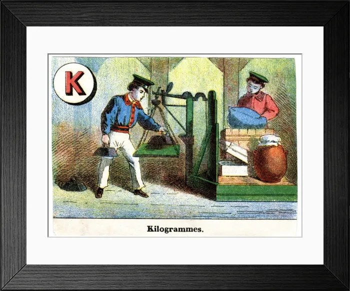 Framed Print : French Railway Alphabet - K Framed Print : French Railway Alphabet - K