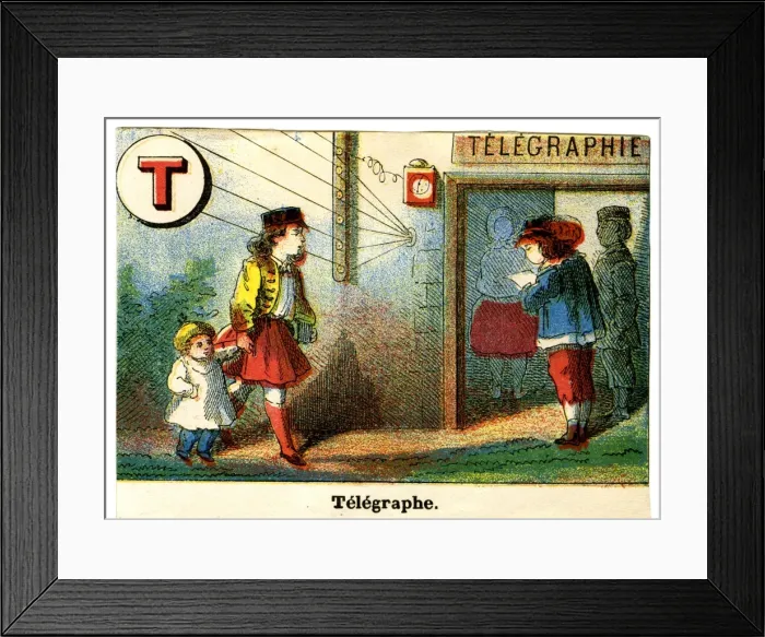 Framed Print : French Railway Alphabet - T Framed Print : French Railway Alphabet - T