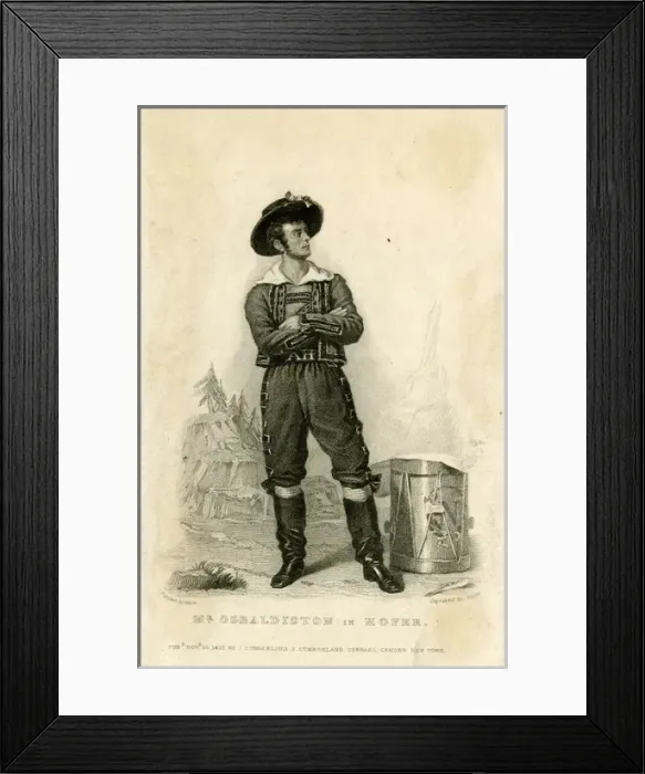 Framed Print : Mr Osbaldiston in the role of Andreas Hofer Framed Print : Mr Osbaldiston in the role of Andreas Hofer