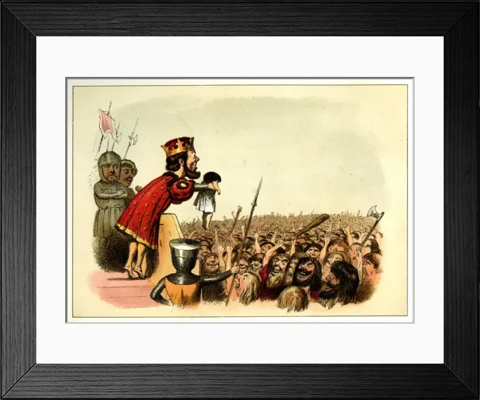 Framed Print : Comic English Histories by Richard Doyle Framed Print : Comic English Histories by Richard Doyle