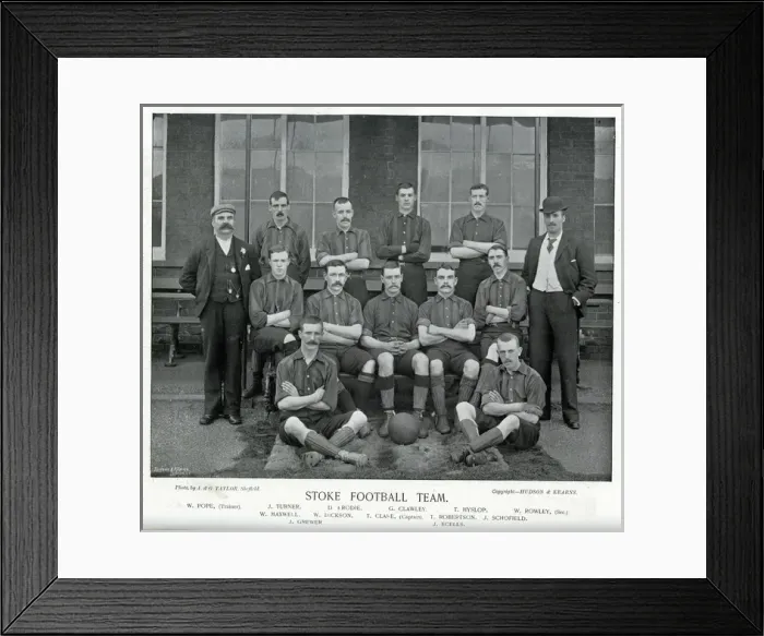 Framed Print : Stoke Football Team Framed Print : Stoke Football Team