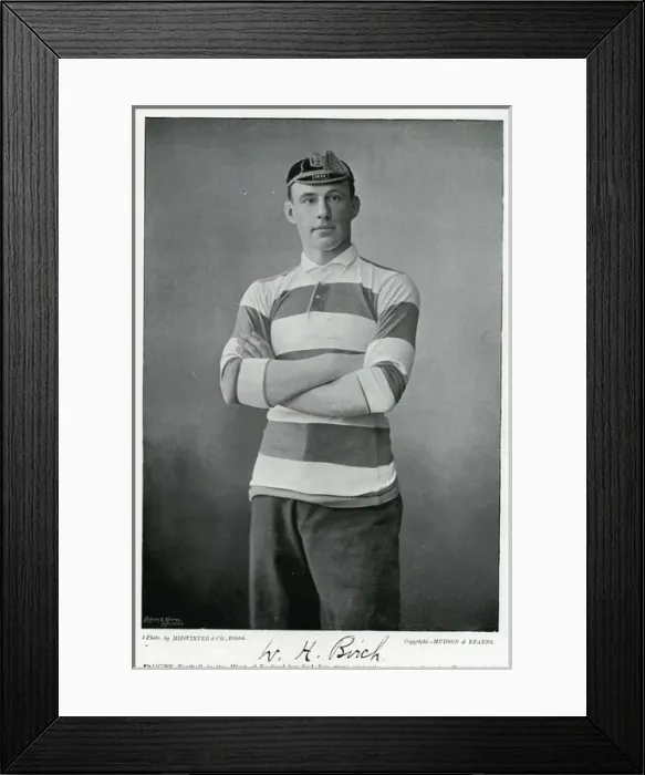 Framed Print : W H Birch, rugby player Framed Print : W H Birch, rugby player