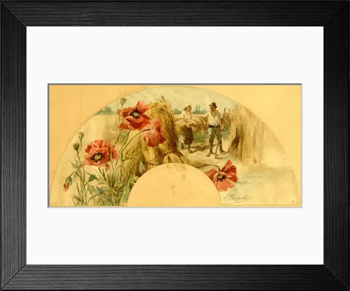 Framed Print : Fan design - The Seasons - Autumn Framed Print : Fan design - The Seasons - Autumn