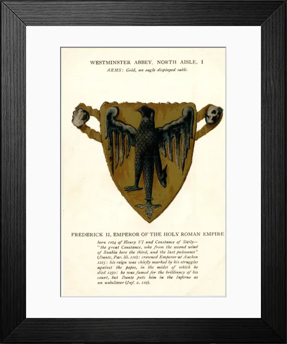 Framed Print : Heraldic Arms, Westminster Abbey, London Framed Print : Heraldic Arms, Westminster Abbey, London