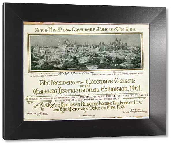 Invitation, Glasgow International Exhibition 1901