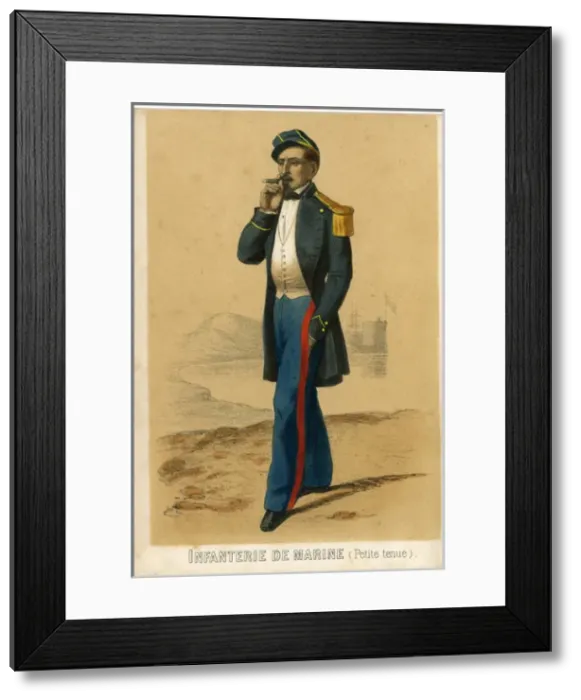 Framed Print : La France Maritime - Naval Infantry Framed Print : La France Maritime - Naval Infantry