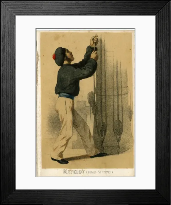Framed Print : La France Maritime - Sailor Framed Print : La France Maritime - Sailor