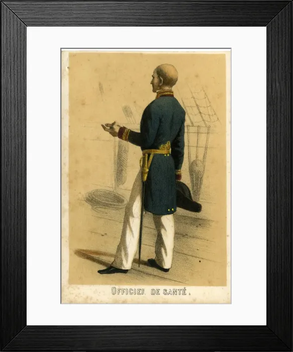 Framed Print : La France Maritime - Medical Officer Framed Print : La France Maritime - Medical Officer