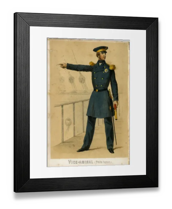 Framed Print : La France Maritime - Vice Admiral Framed Print : La France Maritime - Vice Admiral
