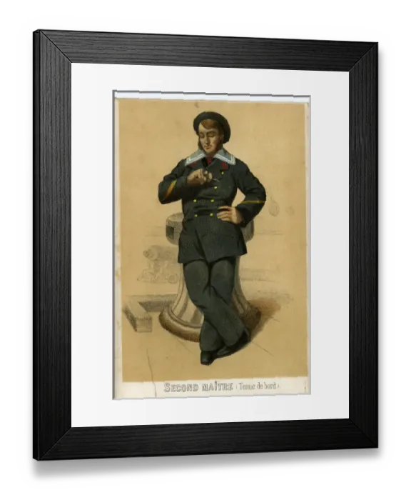 Framed Print : La France Maritime - Boatswain Framed Print : La France Maritime - Boatswain