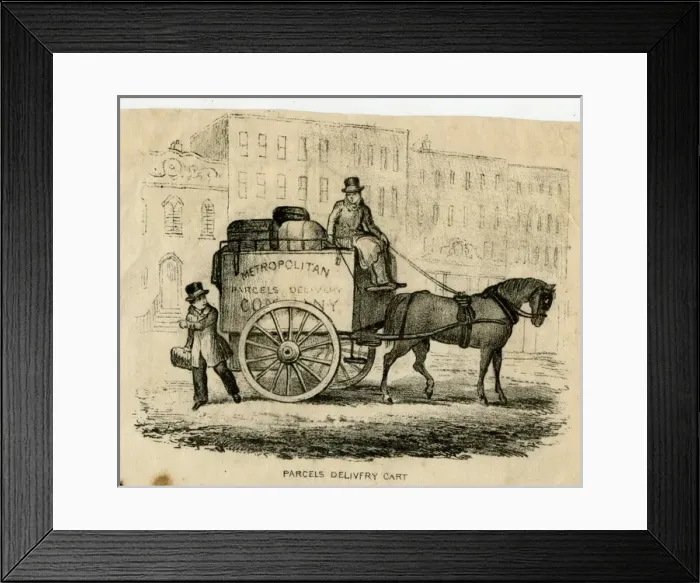 Framed Print : Parcels Delivery Cart Framed Print : Parcels Delivery Cart