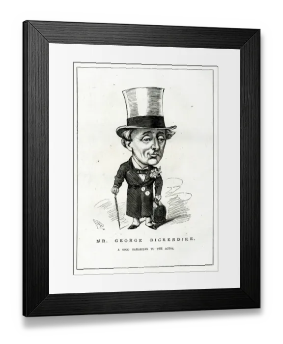 Framed Print : Caricature, George Bickerdike Framed Print : Caricature, George Bickerdike