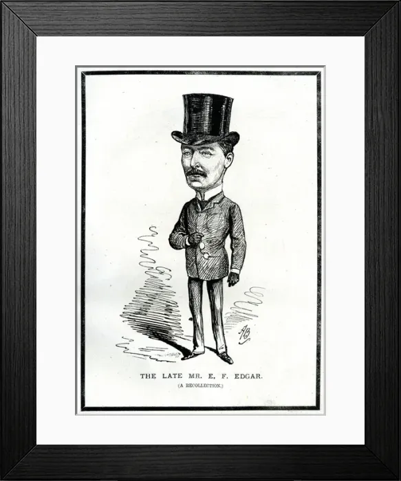 Framed Print : Portrait, The Late Mr E F Edgar Framed Print : Portrait, The Late Mr E F Edgar