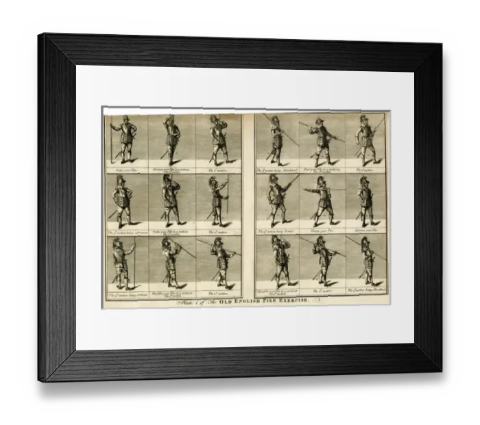 Framed Print : The Old English Pike Exercise Framed Print : The Old English Pike Exercise