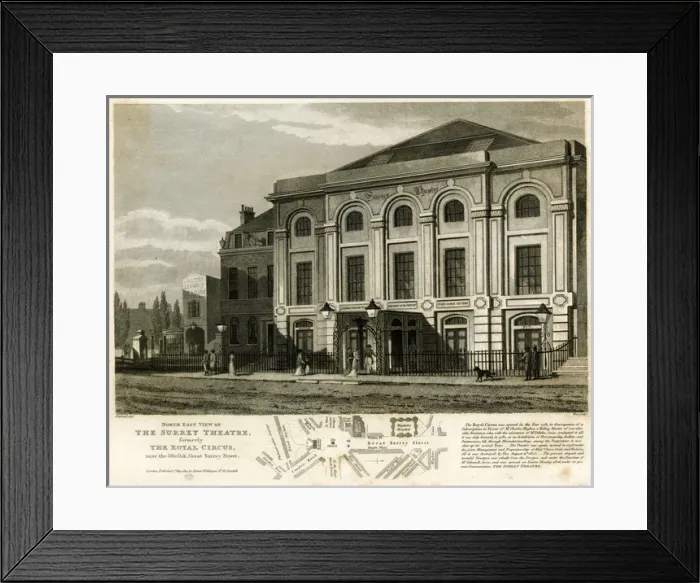 Framed Print : Surrey Theatre, Great Surrey Street, London Framed Print : Surrey Theatre, Great Surrey Street, London