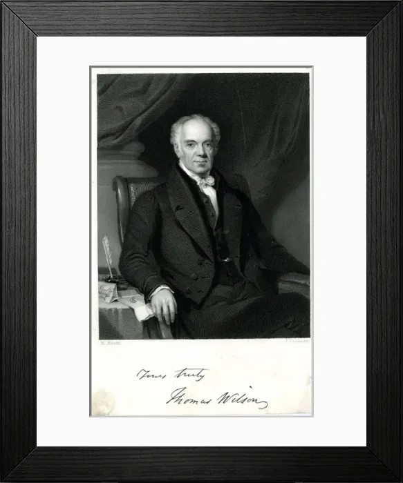 Framed Print : Thomas Wilson, English philanthropist Framed Print : Thomas Wilson, English philanthropist