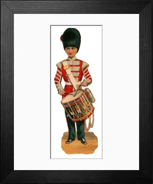 Framed Print : Victorian Scrap - Drummer Bandsman Framed Print : Victorian Scrap - Drummer Bandsman