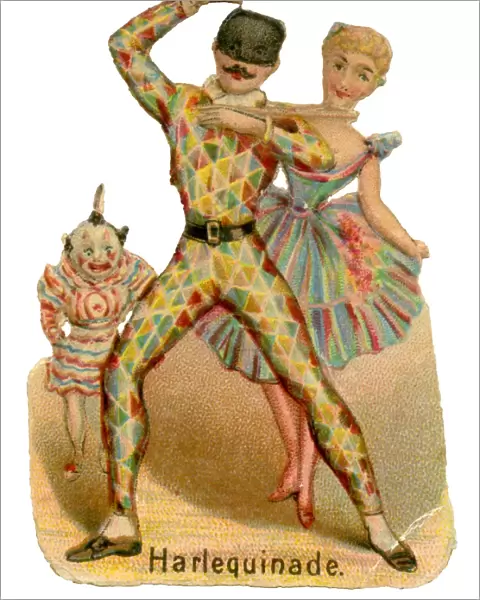 Victorian Scrap - Circus Harlequinade