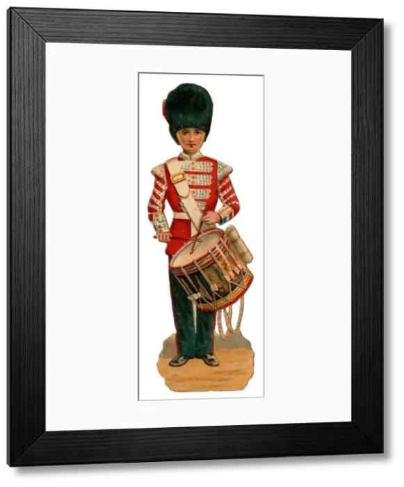 Framed Print : Victorian Scrap - Drummer Bandsman Framed Print : Victorian Scrap - Drummer Bandsman
