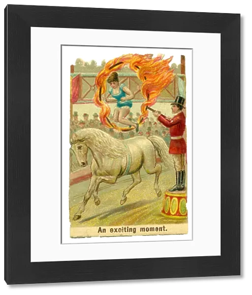 Victorian Scrap - Circus Horse Rider