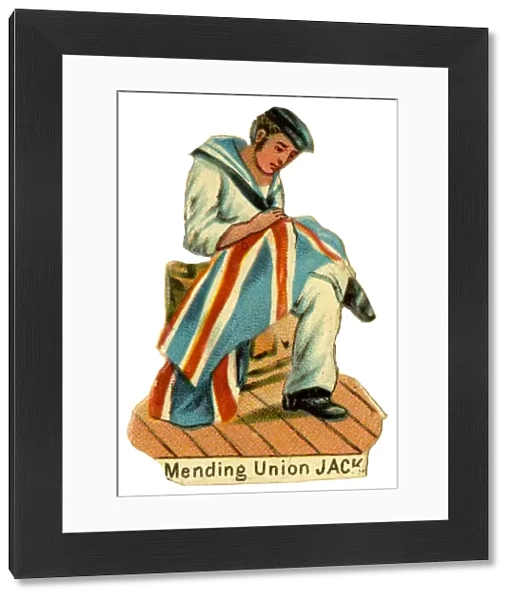 Victorian Scrap - Mending Union Jack
