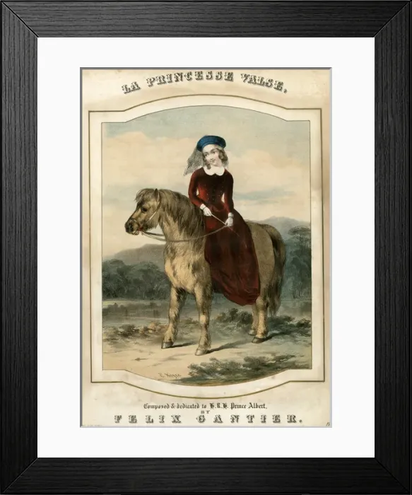 Framed Print : Music cover, La Pricesse Valse Framed Print : Music cover, La Pricesse Valse