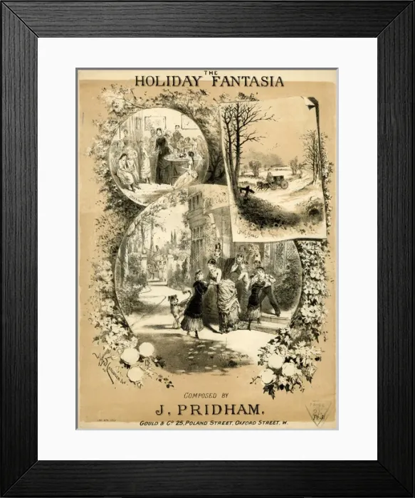 Framed Print : Music cover, The Holiday Fantasia Framed Print : Music cover, The Holiday Fantasia