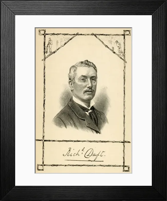 Framed Print : Richard Daft, English cricketer Framed Print : Richard Daft, English cricketer