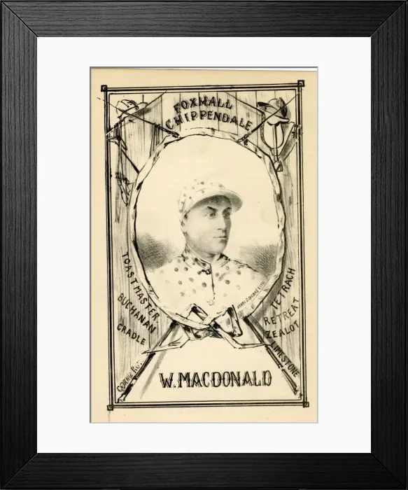 Framed Print : William Macdonald, British jockey and trainer Framed Print : William Macdonald, British jockey and trainer