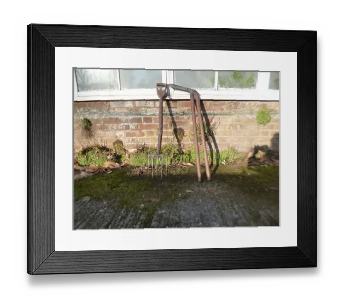 Framed Print : Gertrude Jekylls Garden fork and lawn shears Framed Print : Gertrude Jekylls Garden fork and lawn shears