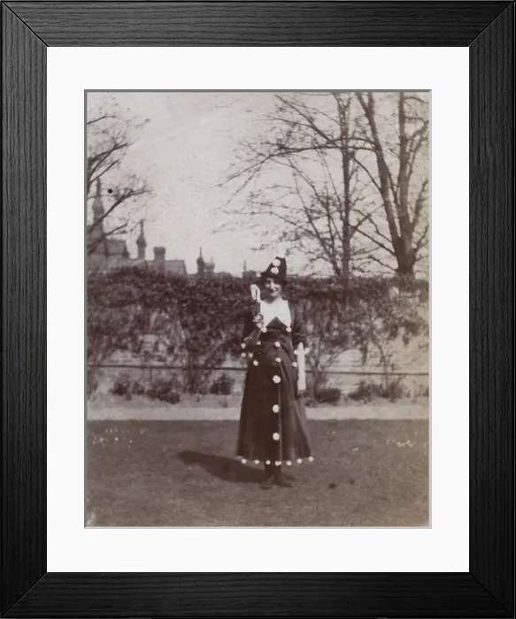 Framed Print : Young woman in fancy dress, Ealing, West London Framed Print : Young woman in fancy dress, Ealing, West London