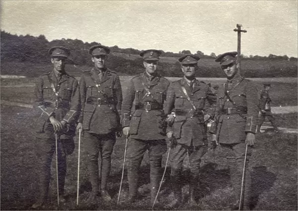 Five officers of the Royal Fusiliers, WW1