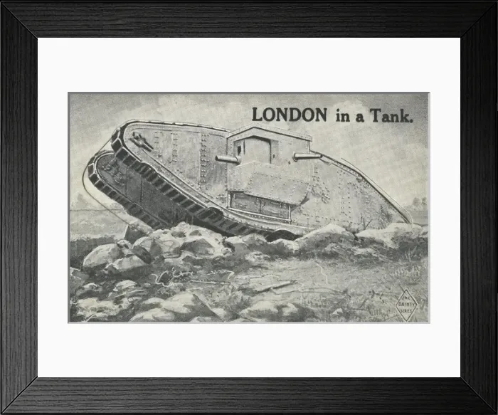 Framed Print : London in a tank Framed Print : London in a tank