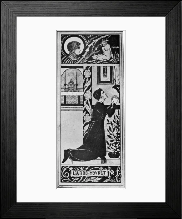 Framed Print : Frontispiece to L Abbe Mouret, Aubrey Beardsley Framed Print : Frontispiece to L Abbe Mouret, Aubrey Beardsley
